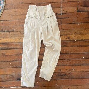Y2K H&M highwaisted cotton sailor double button crackerjack pants